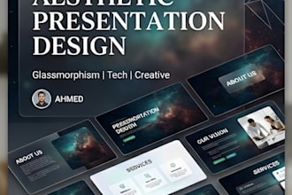 design an aesthetic and professional presentation