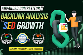 provide advanced competitor backlink analysis for SEO growth