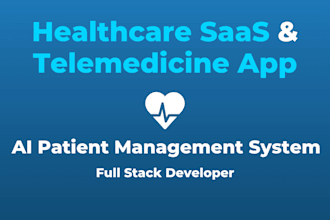 build healthcare saas patient management telemedicine and ai system