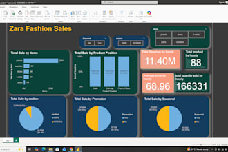 create interactive power bi dashboard and reports