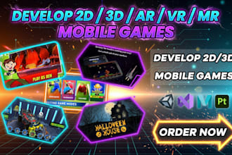 develop 2d 3d ar VR and mr mobile games