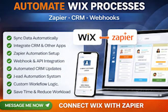 integrate wix with zapier wix automation wix CRM wix webhoook setup