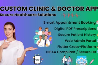 build a custom healthcare, clinic management, and doctor app