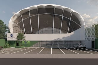 create layout, 3d model for exterior and interior, and rendering