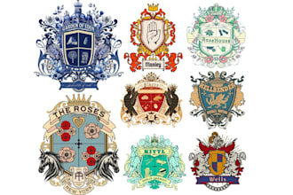 design coat of arms heraldic family crest logo