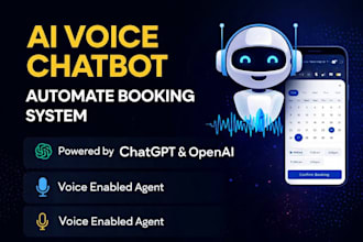 develop ai chatbot, booking system or automation website for your busines