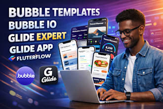 build base44app bubble io flutterflow glide nocode fiverr expert  lovable web VA