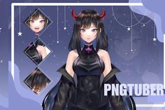 create anime pngtuber avatar for veadotube streaming