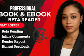 beta read your manuscript or review your book as a reader