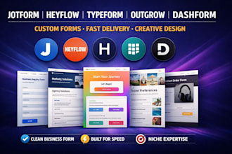 jotform involveme typeform outgrow heyflow growform convertlyio dashform cognito
