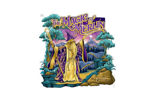 design magic merlin show logo