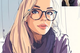 draw cartoon avatar portrait of you