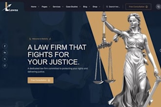 design law firm, attorney, lawyer, notary legal website, or legal office website