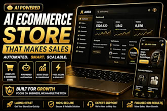 build a full saas ai powered e commerce store with automation