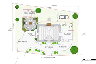 design barndominium, pole barn house ,cabin cottage, site plan with autocad