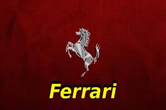 design luxury ferrari style car posters