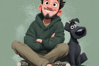 draw semi realistic cartoon portrait