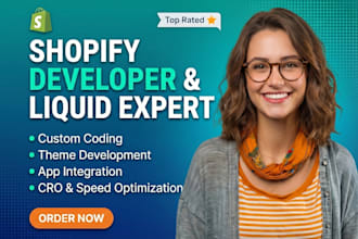 build and customized shopify store with shopify liquid code