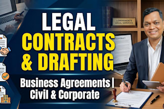 expert in legal assistance, drafting contracts, and research