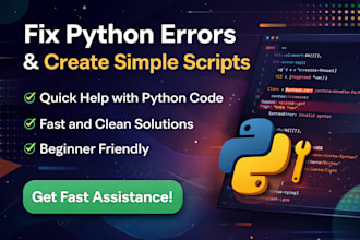 build or fix your custom python script fast