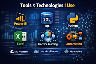 provide data analysis, etl, dashboards and ai solutions