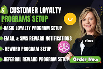 setup shopify loyalty program affiliate program shopify smile growave rivo