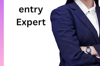 do fast urdu typing and data entry