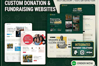 build a donation or fundraising website with custom donation form