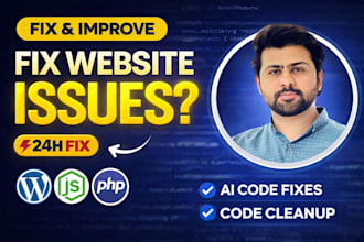 fix and debug your website and improve your ai generated website code