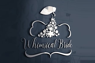 design monogram classic logo for new bridal boutique