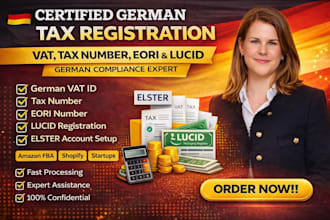 register german vat id, tax number, eori, lucid and business compliance
