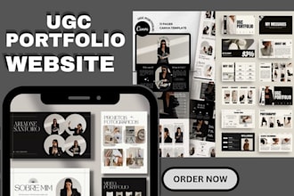 design canva ugc portfolio canva website with editable canva ugc portfolio