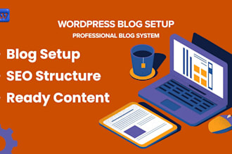 build a wordpress blog with SEO articles and full blog setup