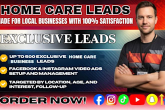 generate home care leads home care logo elderly care leads home care website