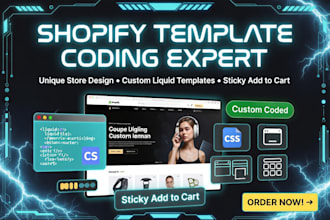 shopify template coding unique store design sticky add to cart using coding