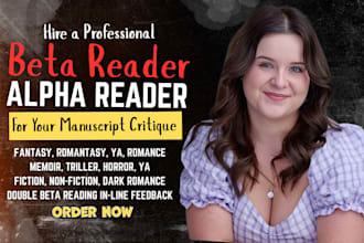 be a romance beta reader fantasy romantasy sci fi horror thriller ya beta reader