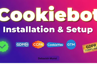 install cookiebot, cookieyes cookie consent on your website