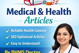 write SEO medical and health articles