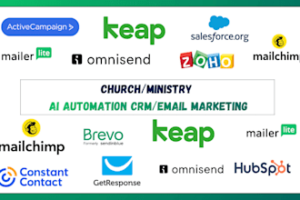 set up CRM automation and email marketing system for your church or ministry