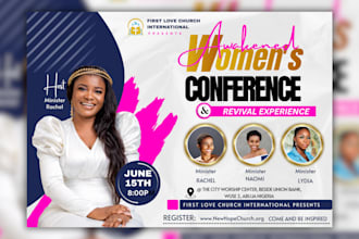 design an amazing church flyer, event flyer in 4 hours