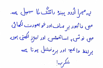 do beautiful handwritten work for notes and letters