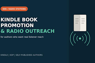 do kindle book promotion and college radio station outreach for authors