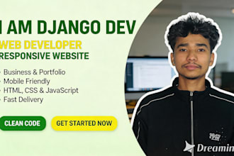 build django web app or backend