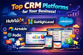 setup airtable crm hubspot crm salesforce crm podio crm gohighlevel crm