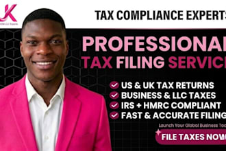 do urgent US tax filing 1040 1065 1120, llc, corporate tax return, UK ct600 hrmc