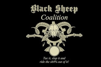 do automotive tire car theme logo for black sheep coalition