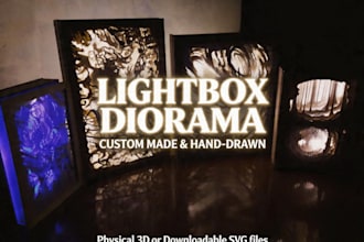 create custom lightbox svg for personal use only, no commercial use