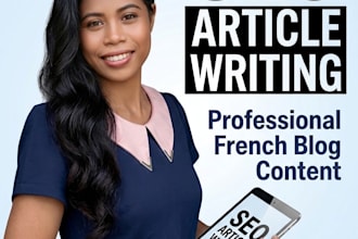 write SEO friendly blog articles in french