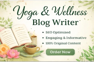 write yoga wellness and fitness blog articles