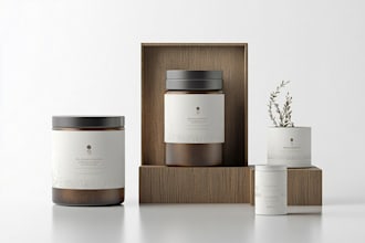 design minimal, modern and luxury packaging or label